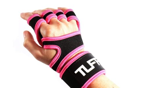 TUFF GLOVE SKINZ Premium Weightlifting Grip Gloves with Wrist Support | Gym Gloves for Powerlifting CrossFit & Strength Training | Non-Slip & Padded Protection