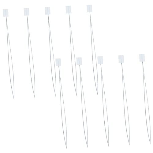 SEWACC Enhebrador De Agujas 20 Cm Para Bordado y Abalorios, 10 Piezas Blancas, Herramienta Manual Fácil De Usar, Para Costura, Diy y Manualidades Casa