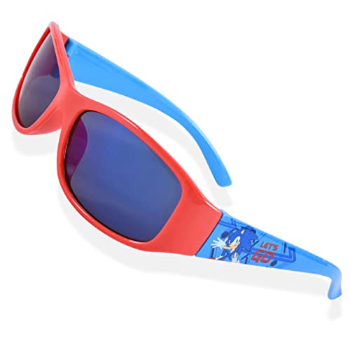 Sonic The Hedgehog Boys Sunglasses For Kids and Glasses Case Set with Carabiner Protective Eyewear for Toddler (Multicolor)2