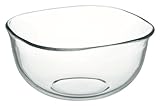 iwaki(イワキ) ボウル 耐熱ガラス 角型 2.2L 外径20×20cm KBC334