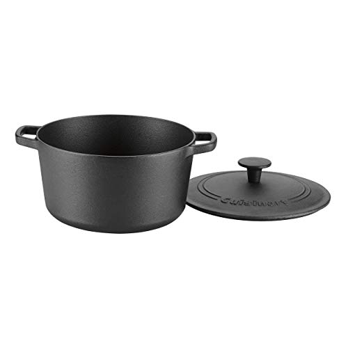 Image of Cuisinart CIPS630-20 Chef's Classic Pre-Seasoned Cast Iron with Cover, 3 Quart, Black