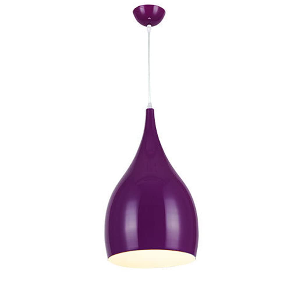 Lustre métallique goutte d'eau E27 plafonnier suspension industriel salon chambre