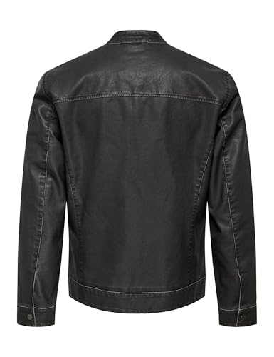 Veste de course en polyuréthane homme Onsmike Pu Racer Jacket Only & Sons