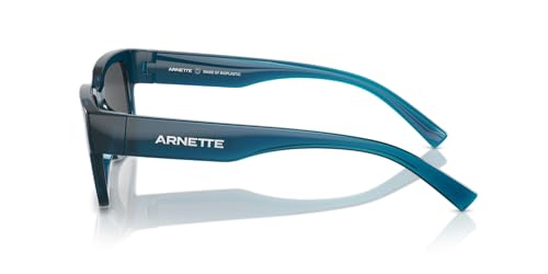 Arnette Men's AN4343 Bigflip Rectangular Sunglasses, Transparent Blue/Blue Mirrored Blue, 52 mm3