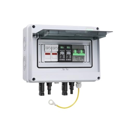 Solar photovoltaic PV Combiner Box with Ground Wire 1 Input 1 Out DC 600V Fuse aterproof Box IP65 Wholesale