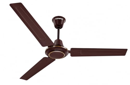 Image of Crompton High Speed Nidus 1200 mm (48 inch) Ceiling Fan with Energy Efficient Design, 1 Star Rating, Double Ball Bearing100% Copper Motor (LustreBrown)