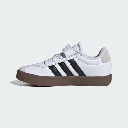 adidas unisex-child vl court 30 elastic lace amp strap sneaker