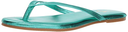 Yosi Samra Women's Rivington Ballet Flat, Seafoam Metallic Leather, 3 UK