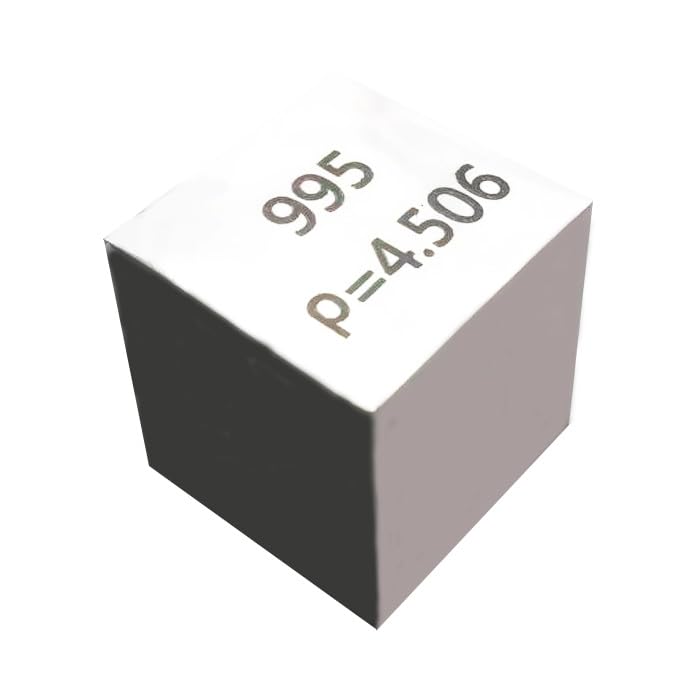 Image of Generic 99.6% High-Purity Titanium Cube, 10mm, 25.4mm, 38.1mm, Lightweight Metal Cube for Sample, Element Collection, Processing, Teaching, Industrial Use