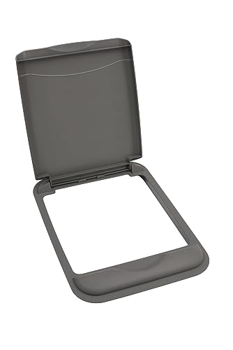 Contenedor de basura extraíble doble 50 Qt con base de nogal miniatura 4