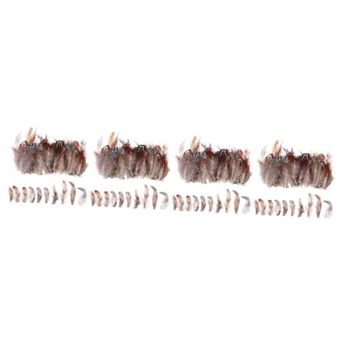Plumes de couleur mixte colorées et plumage brun pour boucle d'oreille et vêtement DIY