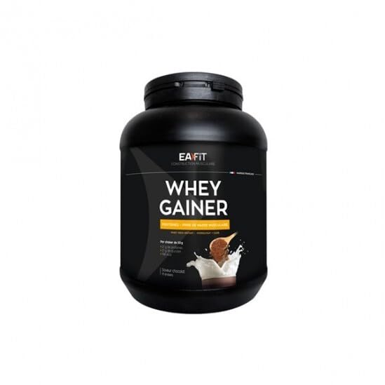 WHEY GAINER | 750g | chocolade | Spieropbouwende eiwitten | Whey | Optimale toename van spiermassa | Calorie-inname| Vitaminen | Mineralen | 15 porties | Anti-doping gecertificeerd | EAFIT Frans merk - Afbeelding 4