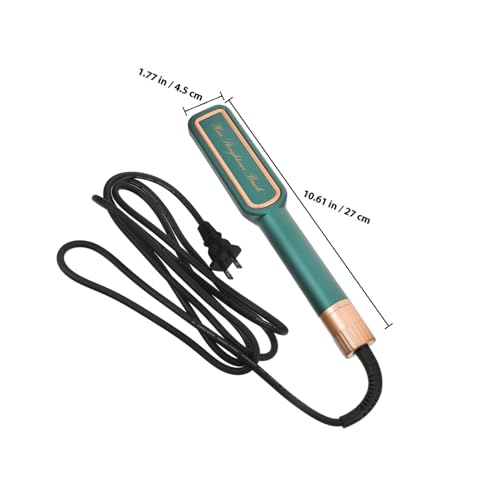 Plancha para el Cabello Portátil con Temperatura Ajustable, Placas Cerámicas, Color Verde, Enchufe Estándar EE.UU., Ideal para Viajes y Estilo Diario miniatura 2