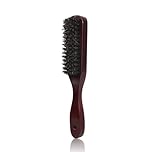 Boar Bristle Hair Brush With Hole for Afro, Wet, Curly, Dry and Damaged Hair - Smoothing and Shine Restoring Brush for Women and Men