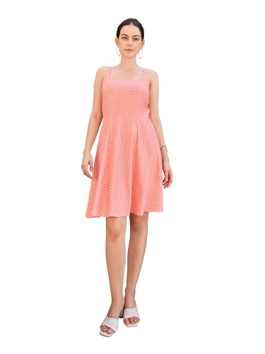 Image of PURVAJA Women's Fit & Flare Knee Length Dress (Wini-012-016)