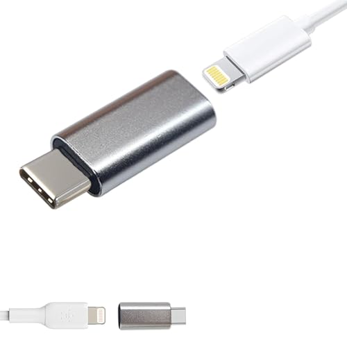 YellowCult Lightning Female to USB C Male Adapter for iPhone iPad Air Samsung Laptops Wall Chargers Support 27W Fast Charging & Data Transfer,Type C Charger Connector Cable,Not for Audio/OTG,Silver (B0DFQJ5GS8) Amazon Price History, Amazon Price Tracker