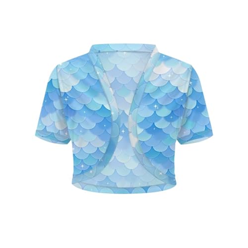 Image of Womens Short Sleeve Bolero Shrug Open Front Knit Cropped Cardigan Shoulder Cover for Dress Cute Casual Knit Cover Up