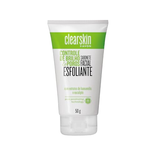 Sabonete Facial Esfoliante Clearskin by Avon, 50g, Com Extratos de Bananada e Eucalipto