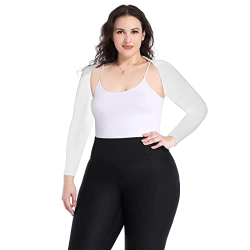 Plus Size Advanced Cooling Shawl Arm Sleeves Sun Protection Women Breathable Anti-UV Golf Outdoor Sports Cooler Shrug