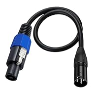 The Speakon to XLR speaker cable connect from XLR Socket to Speak-on Speaker Cable. The Speakon Audio Cable Suitable for professional stage speakers, high-power speaker applications: stage monitors, indoor speakers, and subwoofers. The Speakon plug i...