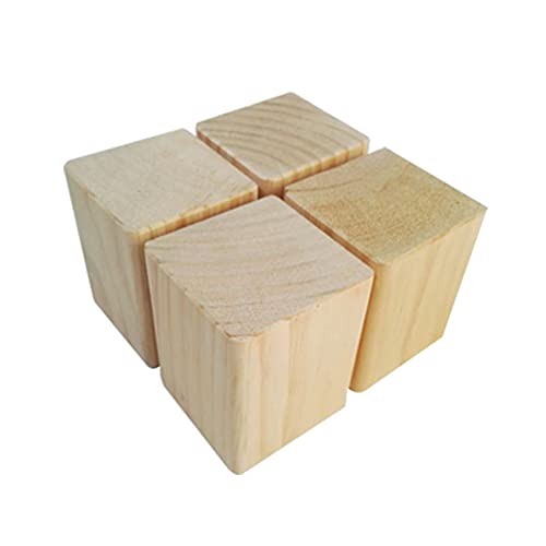 VGGBNG Wooden Furniture risers, 5 cm Tall Furniture Increased Device Furniture Raiser Bed Furniture Risers Bed Risers Furniture Riser Wooden Bed Lifts Heavy Duty(9x9cm)