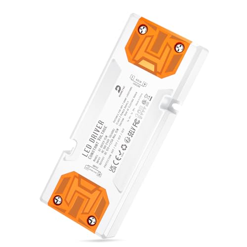 DUSKTEC Trafo 230V auf DC 12V 1-15W, LED Treiber Gleichstrom LED Netzteil Flach, Transformator 220 volt auf 12 Volt LED Driver Power Supply ohne Mindestbelastung für Niedervolt LED Leuchten streifen