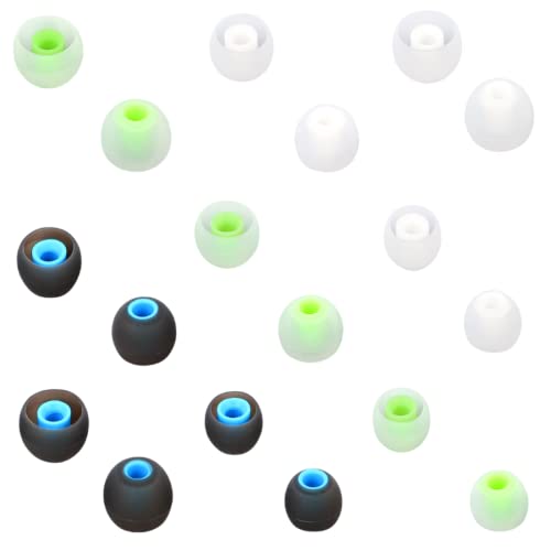 Image of Earbuds Replacement Tips Silicone Earbud Tips Ear Gels Fit for Inner Hole from 3.8mm - 5.1mm Earphones 9 Pairs S /M /L