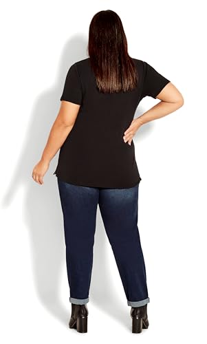 Women's Plus Size Jean - Girlfriend Rip, 202