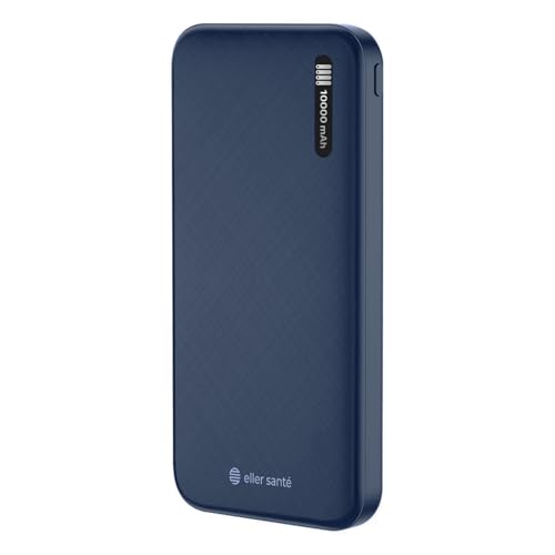 Image of DR VAKU CYREX 10000mAh Power Bank Portable Slim Design with Dual USB Output Type-C Micro (Input & Output) Lithium Polymer Battery Compatible with iPhone, Samsung, OnePlus & All Smartphones- Blue