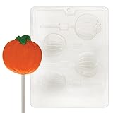 Cybrtrayd H088 Halloween Chocolate Candy Mold, Plain Pumpkin Lolly