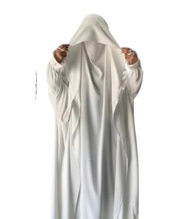 Image of NAZNEEN Saudi Jilbab Full Length and Noise Pc MATT NIDA Fabric with extra panel to cover face