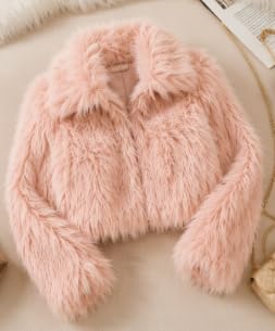 Image of Prokart Soft Faux Fur Fabric Cloth - 60 Inch Wide Pana | Fur Fabric Decorative Cloth for Crafting Soft Toys, Fancy Dress, Baby Photoshoot, Wedding Mandap & Party Decor (Peach, 5 Mtr)