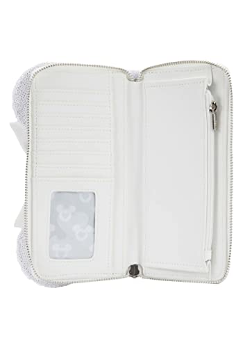 Loungefly Disney Minnie Sequin Wedding Zip Around Wallet4