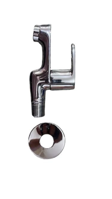 Short Body Bib Cock Tap | Wall Mounted Brass Bathroom Tap | Chrome Finish Faucet for Bathroom, Kitchen, Wash Basin & Utility Area-image-37