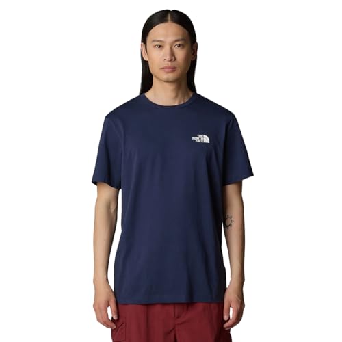 The North Face NF0A87NG8K2 M S/S Simple Dome Tee T-Shirt Homme Summit Navy Taille L