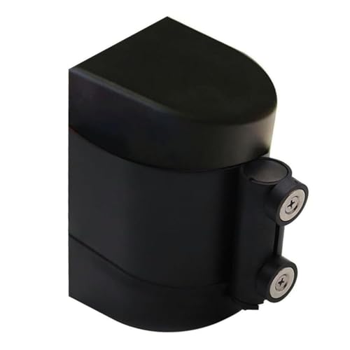 CAIFEXUE Black Attraction Retractable Belt Barrier, with Mounting Accessories,2/3/5/10M Wall Mount Safety Cordon Barrier,Queuing Safety Tape Cordon/a/10M/32Ft
