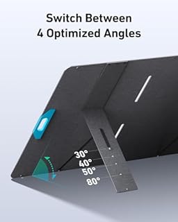 Anker SOLIX PS400 Solar Panel with Adjustable Kickstand, 400W Foldable Portable Solar Charger, IP67 Waterproof, Smart Sunlight Alignment, for Camping, RVs, and Blackouts