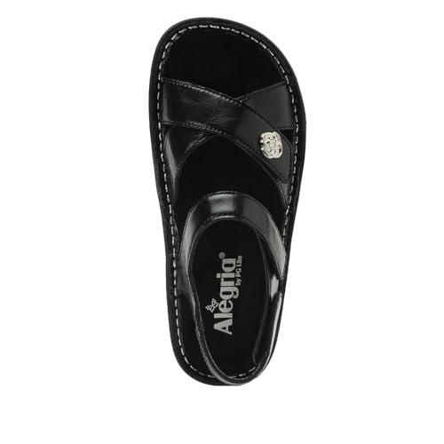 Image of Alegria Women Kelsi Cross Strap Adjustable Leather Sandal