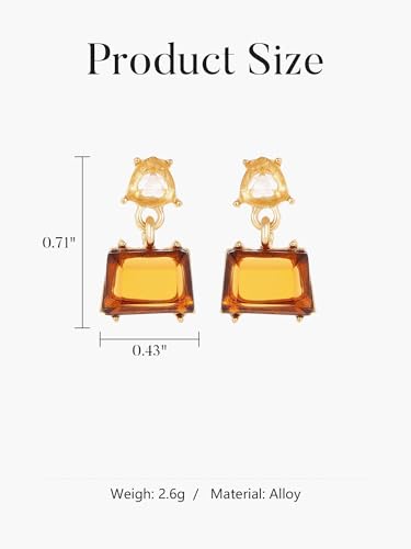 1 Pair Gold Drop Earrings for Women, Fashion Jewelry Accessories, Trendy Gold Plated Dangle Earrings, Stylish Women's Jewelry for Special Occasions3