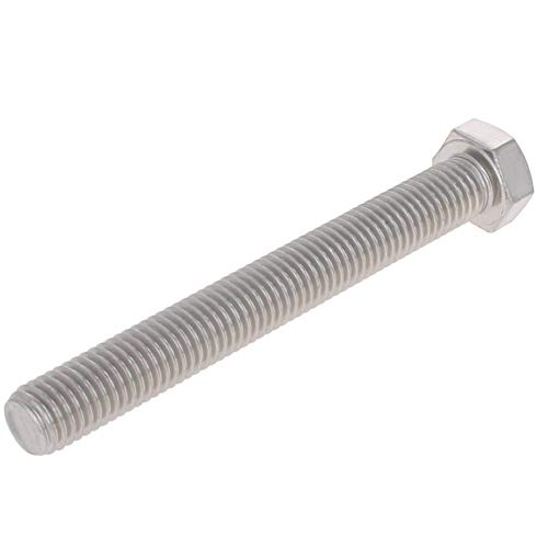 Image of Aicosineg M12 x 100mm Hex Head Screw Bolt Full Thread Plain Finish Machine Thread Hex Tap Bolts for Construction Machine Equipment 304 Stainless Steel 5 Pcs