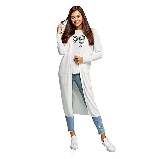 oodji Ultra dam lång cardigan utan stängning