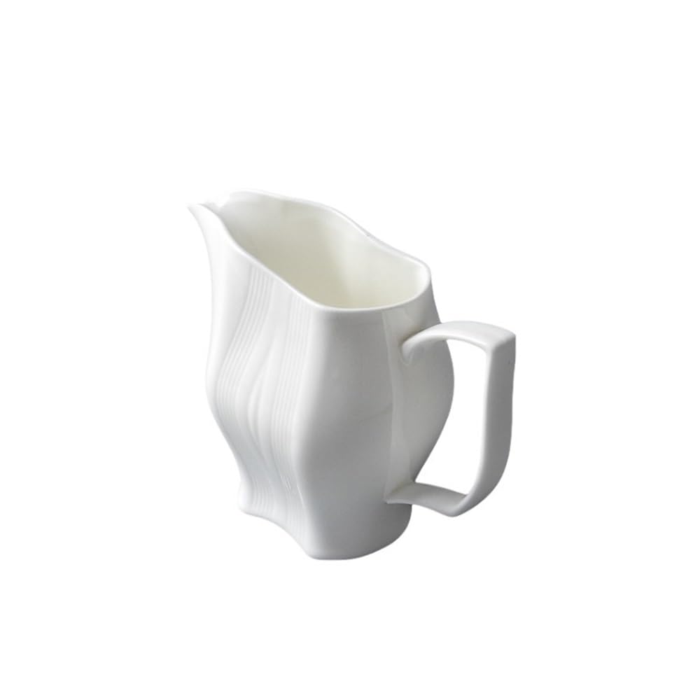 Brocca per latte, salsiera, tazza per acqua, brocca per panna, caffè, zucchero e salse, 300 ml, in ceramica con manico, ideale per il Giorno del Ringraziamento, per riscaldare, per condire insala