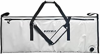Buffalo Gear Insulated Fish Bag Cooler 48x18In,Leakproof Fish Kill Bag with 2 Reusable Cooler Ice Packs Portable Waterproof Fish Bag with Adjustable Shoulder Strap Keep Ice-cold More than 48 Hours