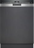 iQ500 SN55YS07CE - Lavavajillas parcialmente integradas, 60 cm, acero cepillado