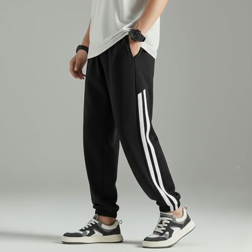 Image of dockstreet Loose fit Elastic Cinch Bottom Joggers /Loose fit, Easy Travelling Style Lowers /Trekking, Plane Hopping,Relaxed Casual Lounge Pants for Men