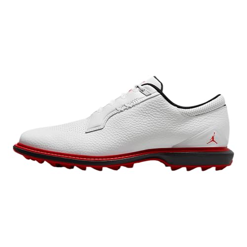 Jordan ADG 5 Golf Shoes (FQ6642-103, White/Black/Varsity Red) Size 10