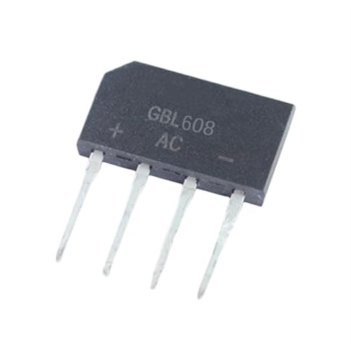 Pont redresseur GBL608 6A 800V GBL6K pour circuits imprimés lot de 50 pièces