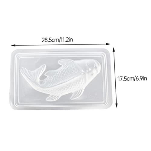 3D Fish Mould Plastic Carp Shaped Cake Chocolate Candy Fondant Baking Mold Jelly Pudding Mold, Fish Mould, Fish Baking Mold, Molde DIY