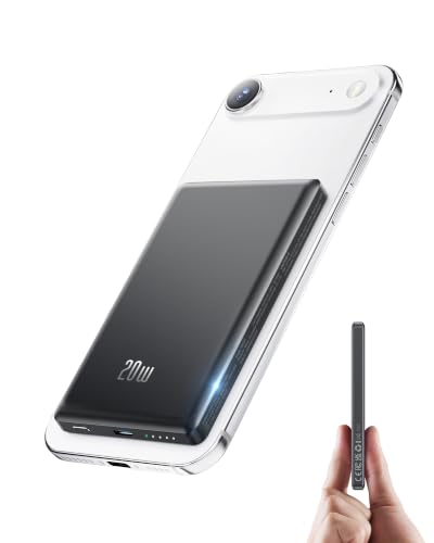 Ultra-Slim-Magnetic-Portable-Charger-iphone-for-Magsafe-Power-Bank-5000mAh Ultra Slim Magnetic Portable Charger iphone, for Magsafe Power Bank 5000mAh - Image 1