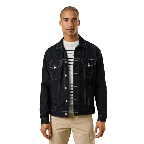 Pepe Jeans Regular Jacket Veste, Bleu (Denim-6C0), L Homme